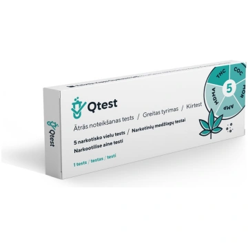 Qtest™ – Ātrais 5 narkotisko vielu tests