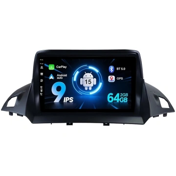 9 collu IPS 2G + 64G auto radio Android 15 priekš