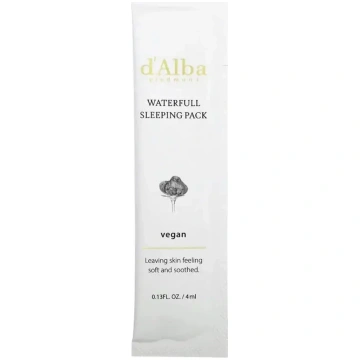 Gelveida nakts maska d'Alba Waterfull Vegan S