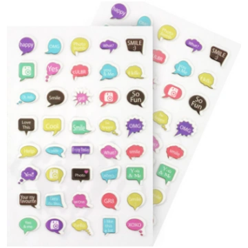 stikers, FUJIFILM, instax mini puffy stickers "Spe