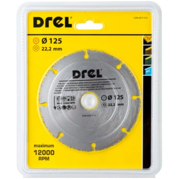 Griešanas disks dimants kokam, PVC 125 mm Drel