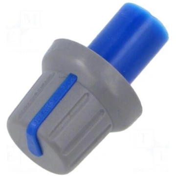 Knob | with pointer | ABS | Øshaft: 6mm | Ø15.8x13