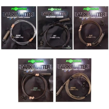 Korda Dark Matter Fishing Heli-Leaders 40LB CLAY 1