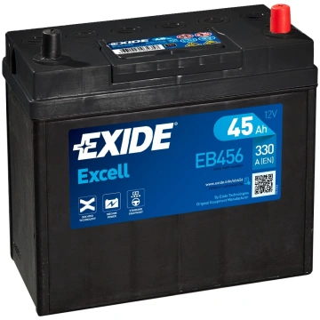 EXIDE EXCEL 12V/45Ah/330A AKB 237x127x227/ DP