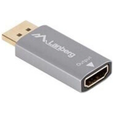 Lanberg Displayport (M)->HDMI(F) Adapter 4K, Silve