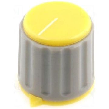 Knob | with pointer | Øshaft: 6mm | Ø21.3x20mm | S