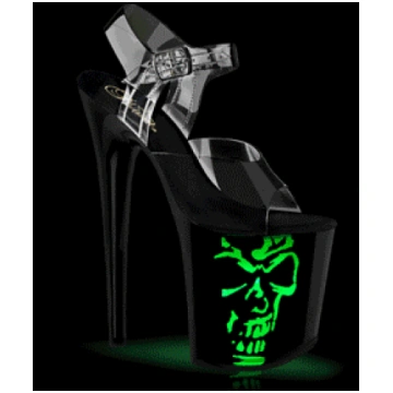 Transparent 20 cm FLA-NLDG-5 led platform pole dan