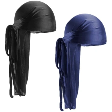 2 gabali Durag Vīrieši zīda elastīgs zīdains satīn