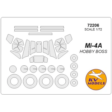 Mi-4A (HOBBY BOSS) + wheels masks KV Models