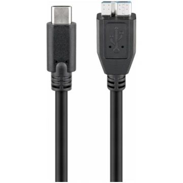 Goobay 67995 USB-C to micro-B 3.0 cable Round cabl