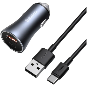 Baseus Golden Contactor Pro fast USB car charger T