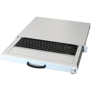 Aixcase 19" Rack 1U Keyboard DE Touchpad USB light