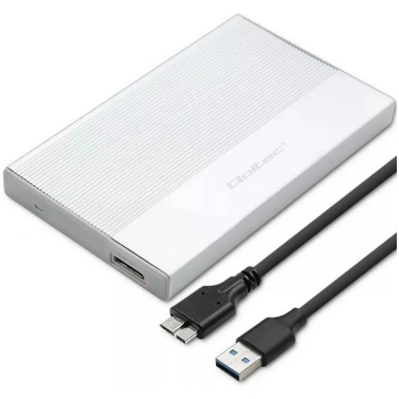 Korpuss 2.5" SATA SSD/HDD QOLTEC 52278 USB 3.0, at