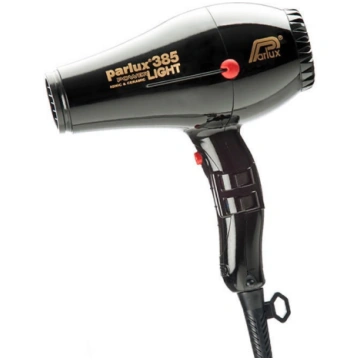 Fēns Parlux 385 PowerLight, 2100 W, melna krās