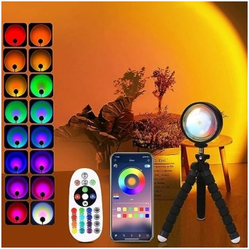 Quigo Sunset Lamp Sunset Lamp Guļamistabas nakts g