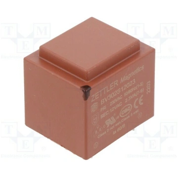 Transformer: encapsulated; 2.3VA; 230VAC; 12V; 192