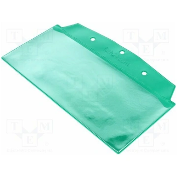Document pocket; W: 230mm; H: 100mm; green; self-a