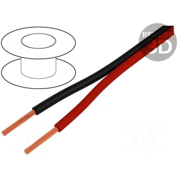 Wire: loudspeaker cable | 2x0,25mm2 | stranded | C