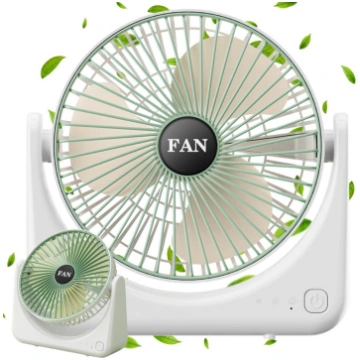 Bezvadu galda ventilators ar akumulatoru USB, klus
