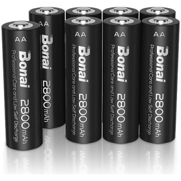 Bonai uzlādējamās baterijas, AA 2800 mAh NI-MH aku