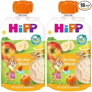 HiPP Bircher Müesli, mīkstās pudiņas bērniem no 1 