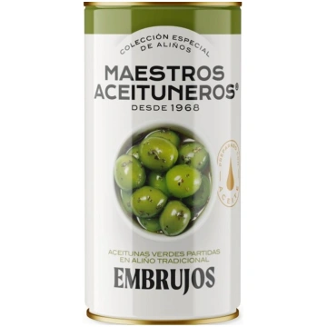 Zaļās olīvas ar kauliņiem MAESTROS ACEITUNEROS, ar