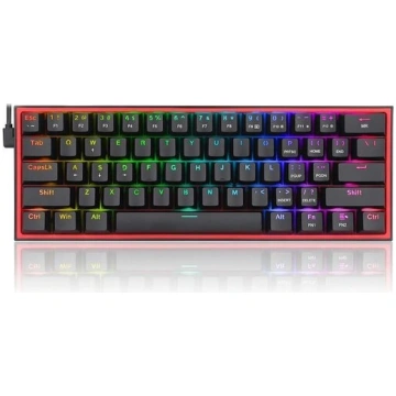 Redragon Fizz Rgb 60% mehāniskā vadu tastatūra