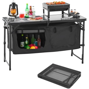 VEVOR VEVOR Camping Kitchen Table, Folding Outdoor