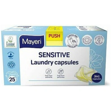 MAYERI Sensitive veļas mazgāšanas kapsulas 25 gab 