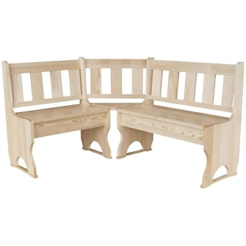 Koma Corner Bench, Solid Pine ANEB07L6M4WQPT
