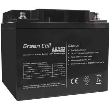 Agm 12v 40ah akumulators GREEN CELL AGM22