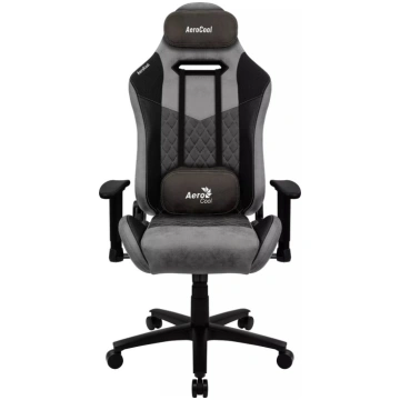 Spēļu krēsls AEROCOOL DUKE AeroSuede melns‑pelēks 