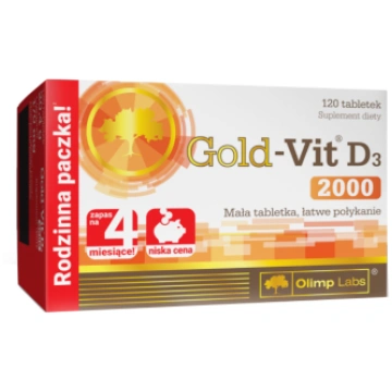 OLIMP LABS Gold-Vit D3 2000, tabletes, 120 gab