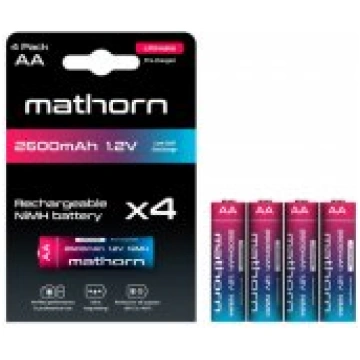 Mathorn Ultimate AA NiMH 2600 mAh HR6 1.2 4pcs Bat