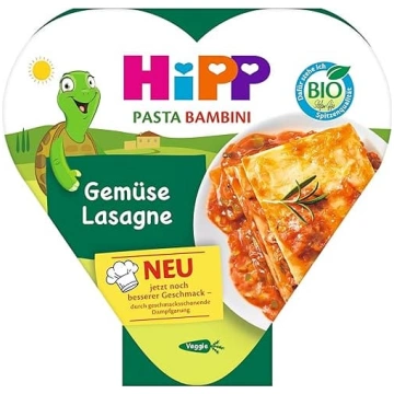 HiPP bioloģiskā dārzeņu lazanja (6 x 250 g), ēdien