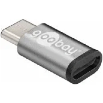 Goobay 56636 USB-C to USB 2.0 Micro-B adapter Silv