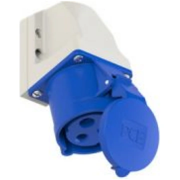 Kontaktligzda v/a 3x32A (2P+E) 6h IP44 zila 123-6k