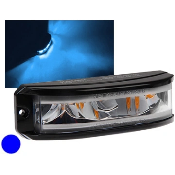 Axixtech LED horizontal signal lighthead, blue 128
