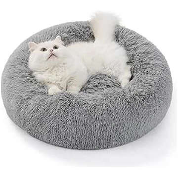 Bedsure Dog Bed Washable Fluffy Cat Bed - Diameter