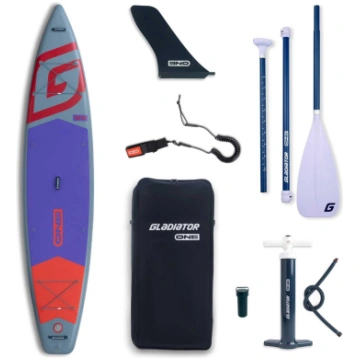 Piepūšamais SUP dēlis Gladiator One 12"6" red