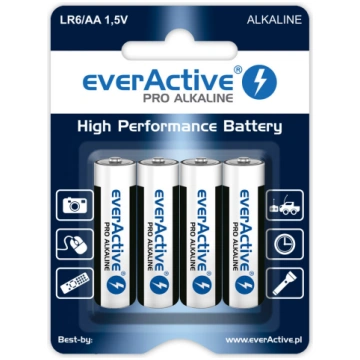Baterija AA LR6 1.5V 3000mAh 4gab MN1500 PRO everA