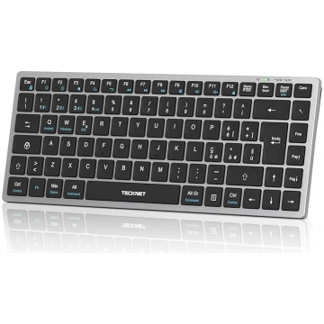 TECKNET Bluetooth tastatūra, uzlādējama bezvadu ta