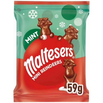 Maltesers - Mint Milk Chocolate Mini Reindeers 59g