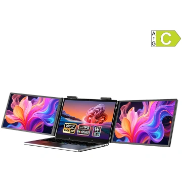 Portable monitorZEUSLAP ZB14 dual 14" portable mon