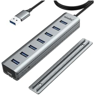 8-Port USB 3.0 Hub with Aluminium Table Mount Desi