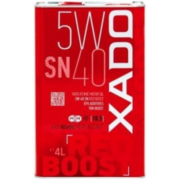 XADO Red Boost dzinēja eļļa 5W-40 SN, 4L