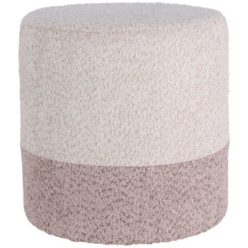Pufs Home Styling Collection, bēša krās./gaiši roz