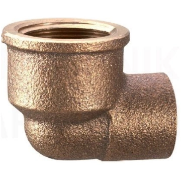Bronzas līkums ar iekšējo vītni 90° F 3/4"x28 4090