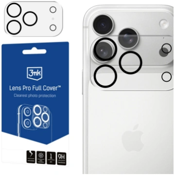 3mk Lens Pro pilna pārklājuma kameras aizsargs iPh