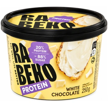 proteīna baltās šokolādes krēms 250 g RABEKO